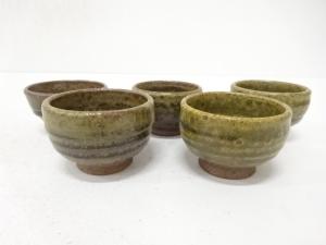 快山造　窯変　盃　5客